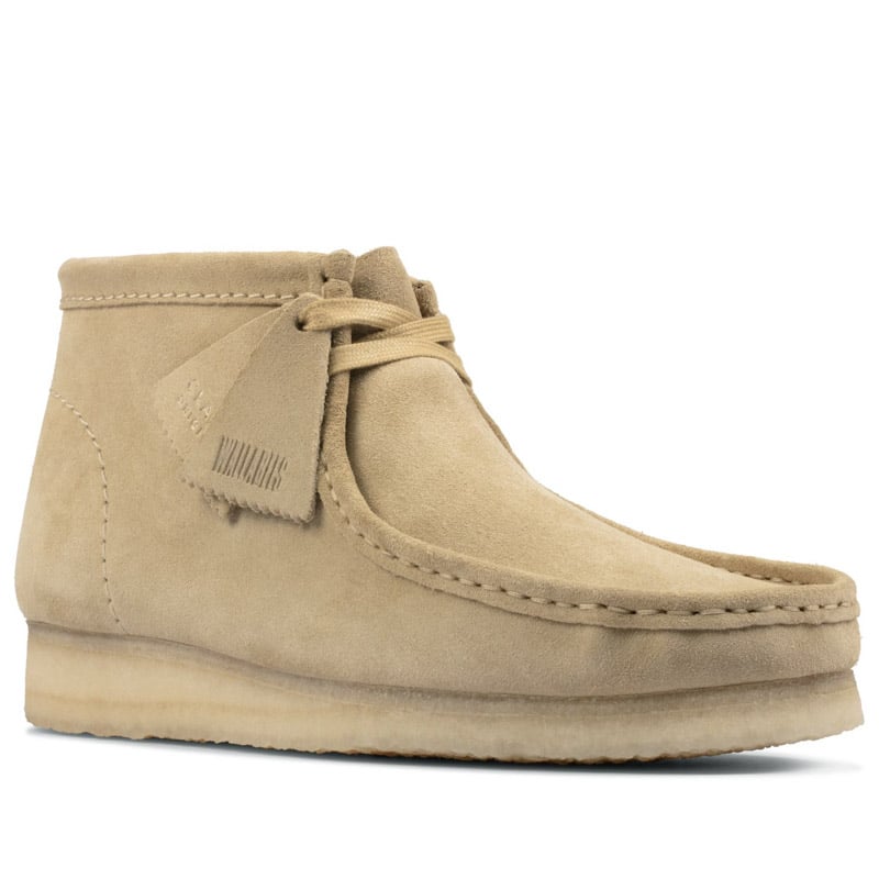 clarks wallabees tan suede